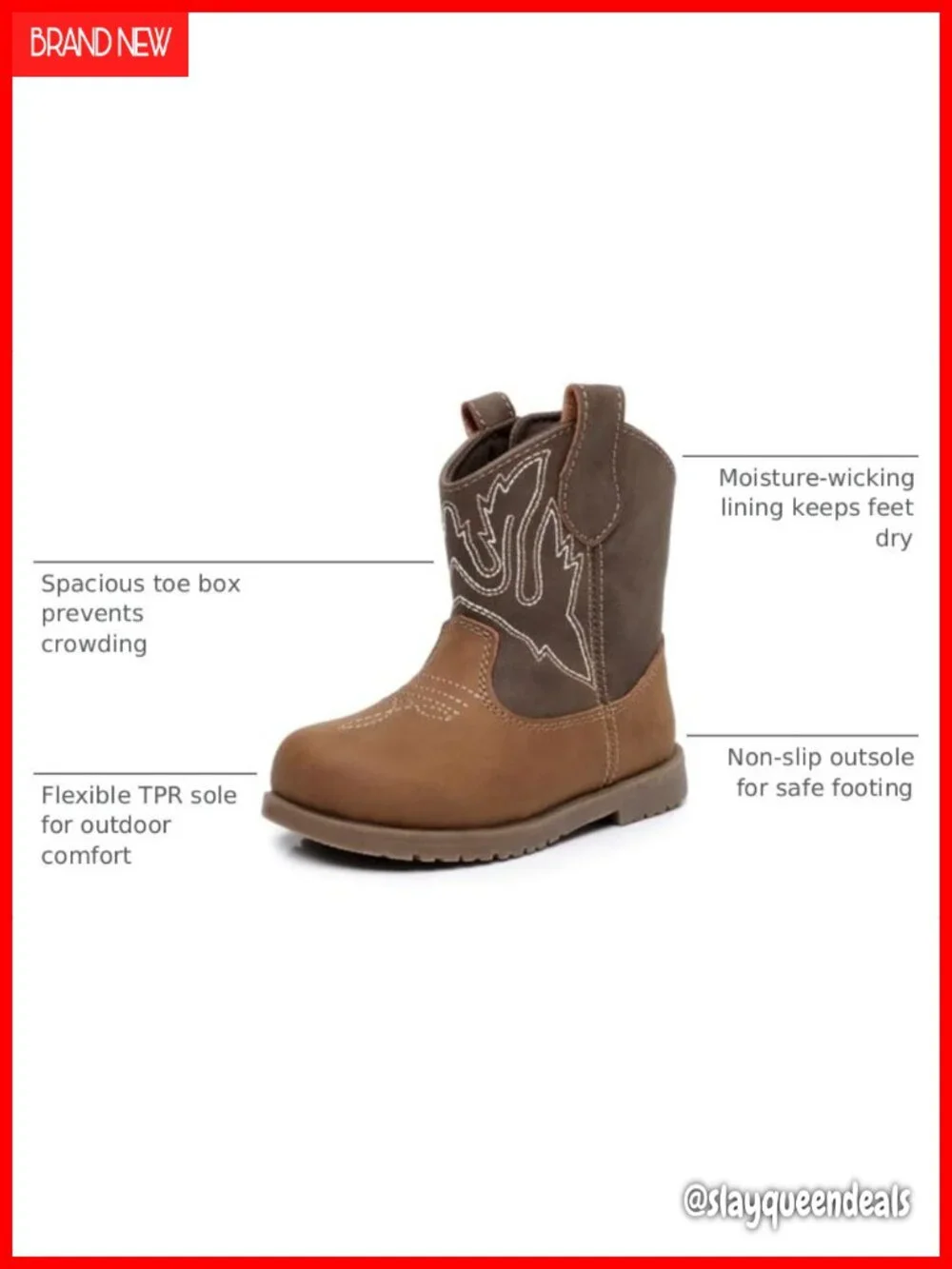 Toddler Cowboy Boots Boys Girls Baby Western Pull On